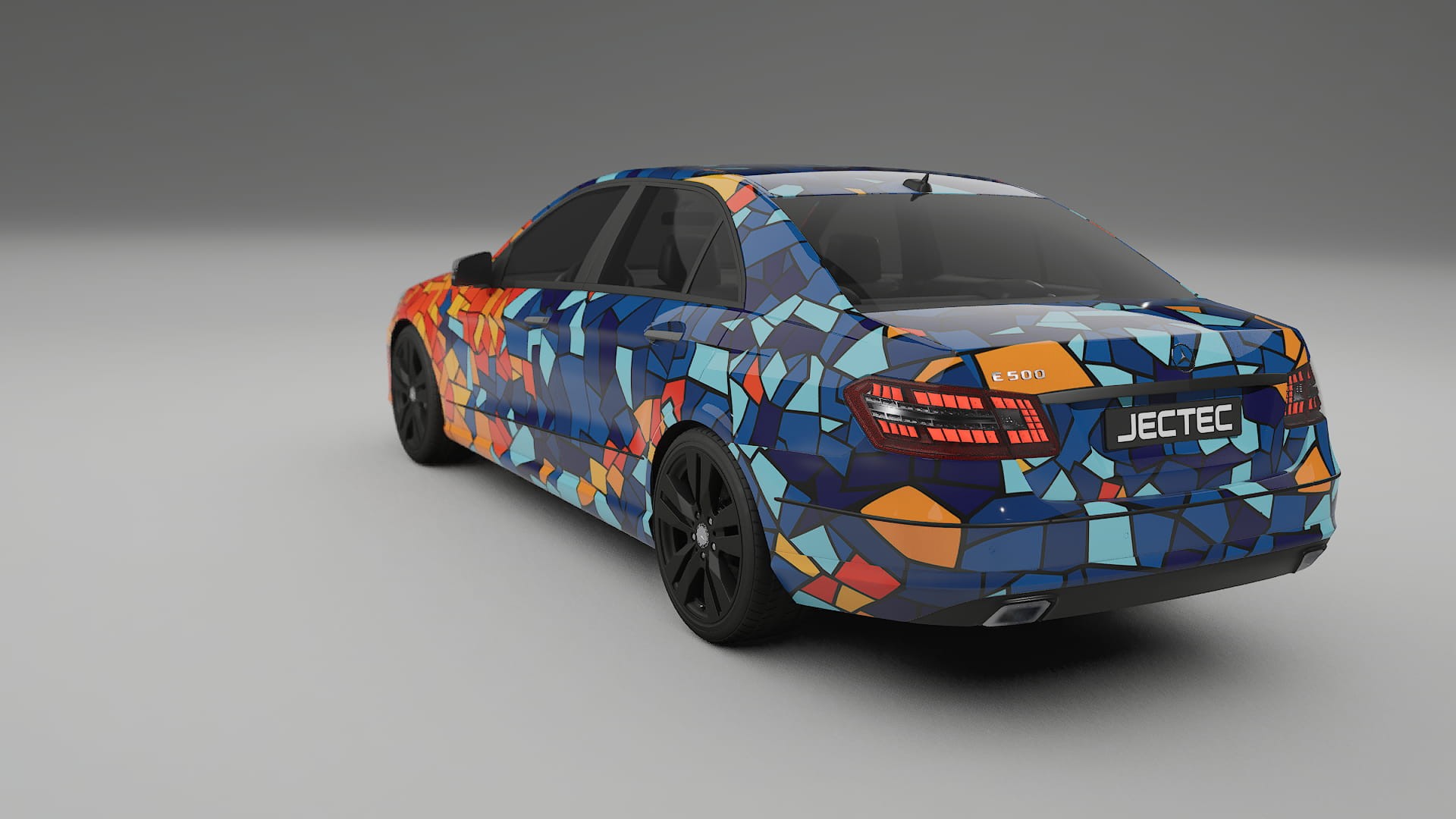 Mercedes E-class Sedan W212 Prefacelift pre-LCI BARCELONA – Design-Wrap PPF-Kit aus bedruckbarer Polyurethanfolie