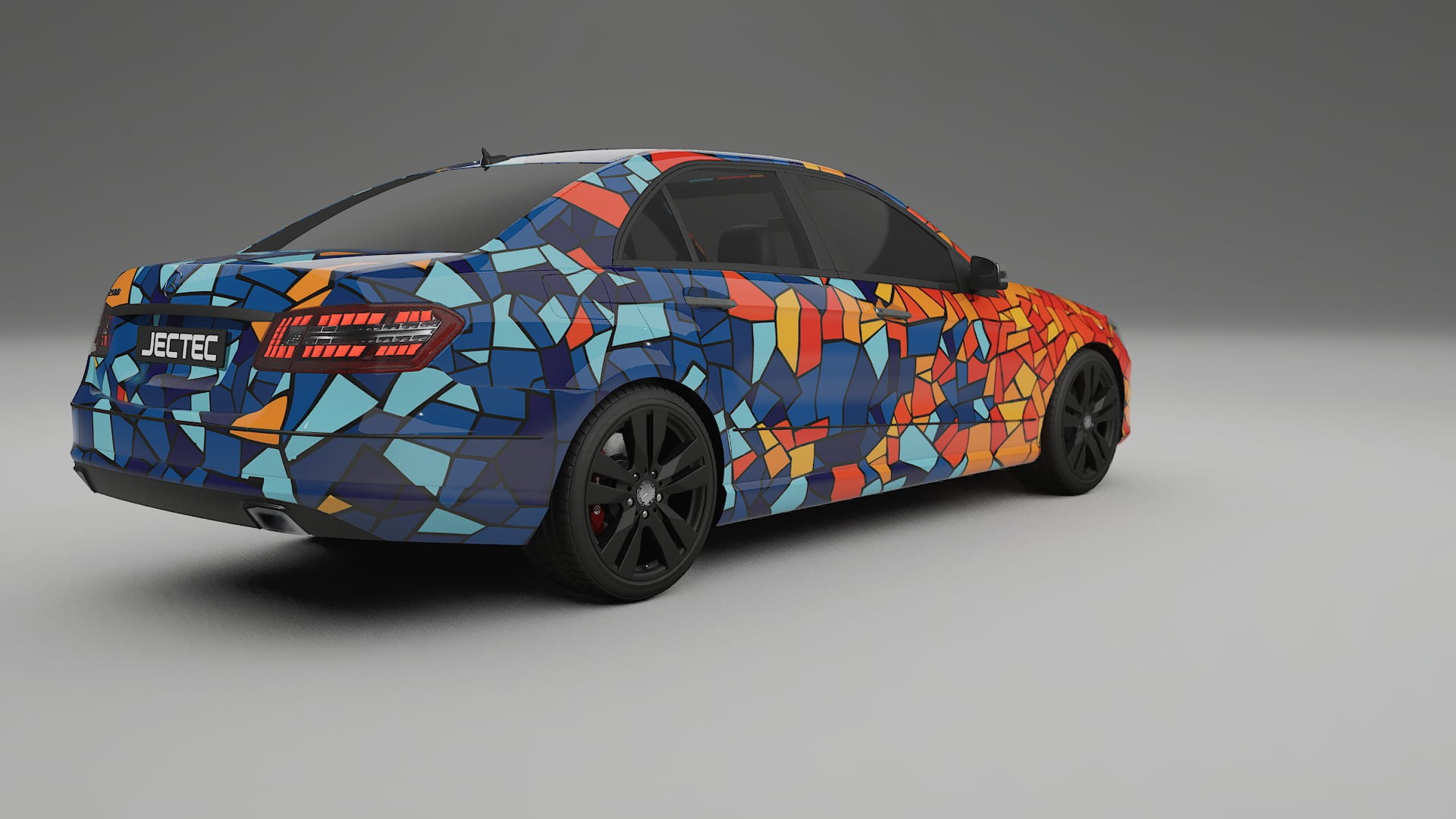 Mercedes E-class Sedan W212 Prefacelift pre-LCI BARCELONA – Design-Wrap PPF-Kit aus bedruckbarer Polyurethanfolie