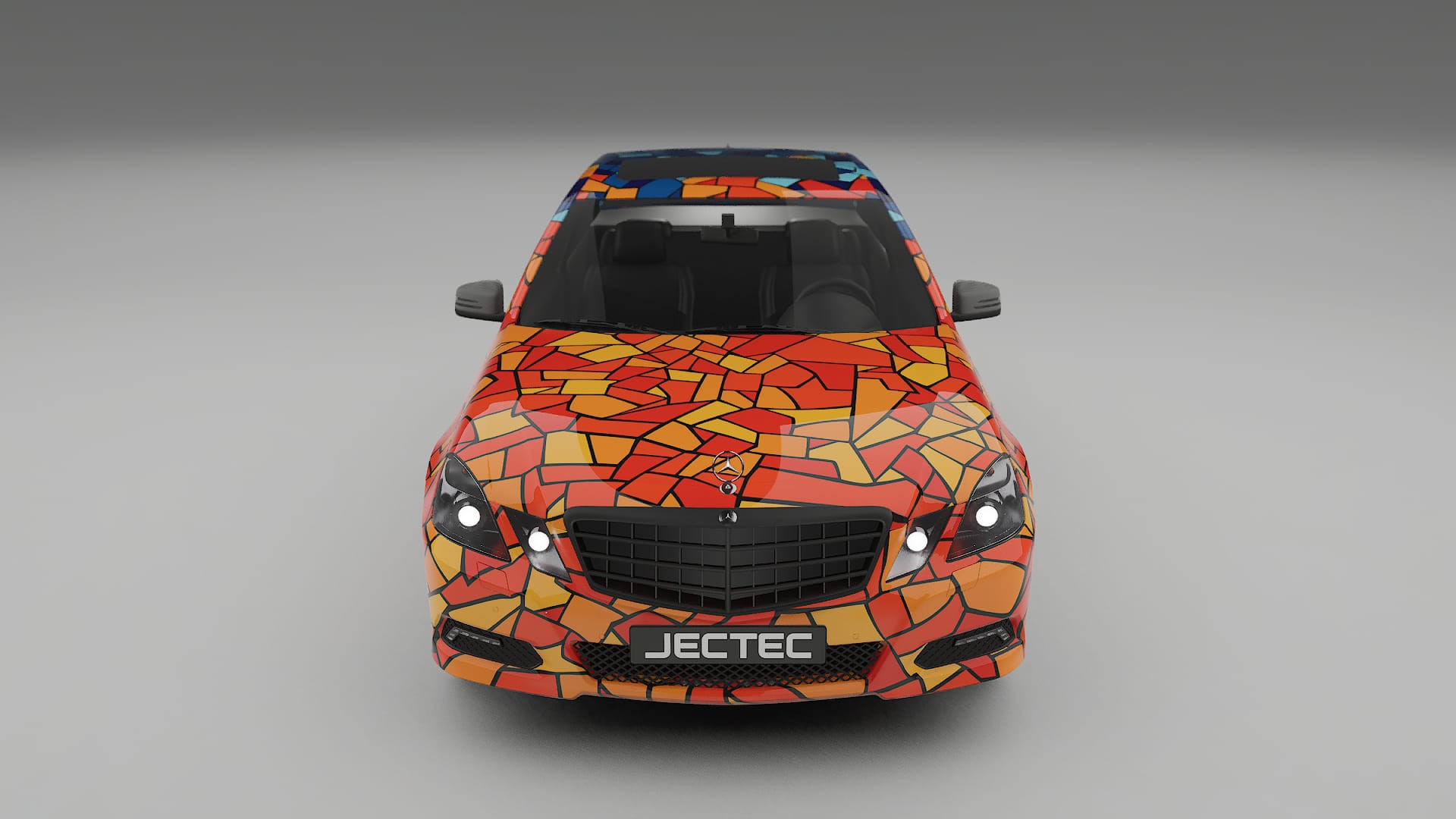 Mercedes E-class Sedan W212 Prefacelift pre-LCI BARCELONA – Design-Wrap PPF-Kit aus bedruckbarer Polyurethanfolie
