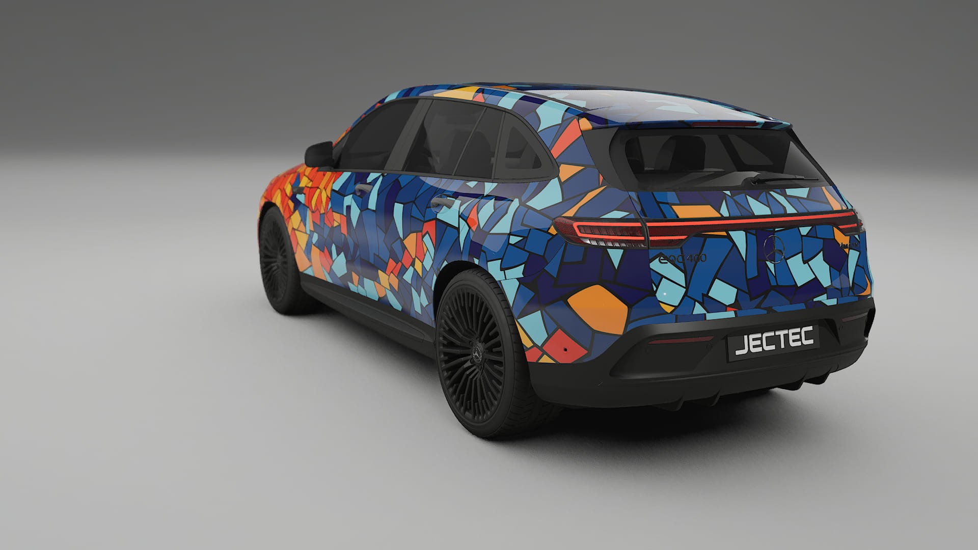 Mercedes EQC AMG BARCELONA – Design-Wrap PPF-Kit aus bedruckbarer Polyurethanfolie