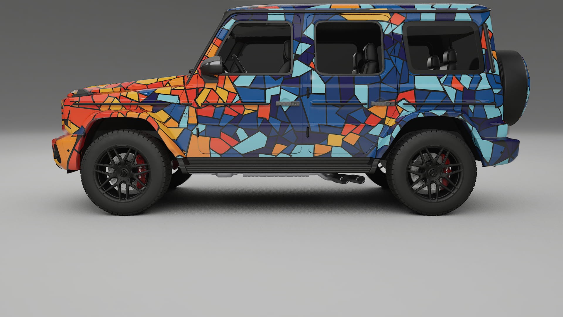 Mercedes G63 AMG W463A BARCELONA – Design-Wrap PPF-Kit aus bedruckbarer Polyurethanfolie