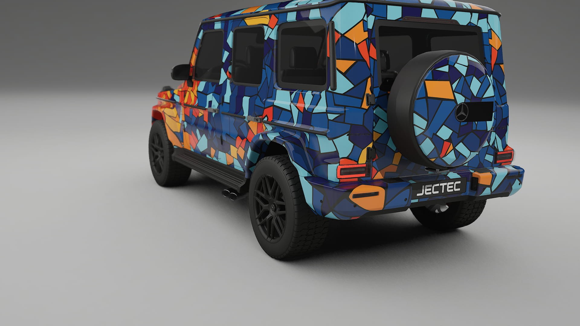 Mercedes G63 AMG W463A BARCELONA – Design-Wrap PPF-Kit aus bedruckbarer Polyurethanfolie