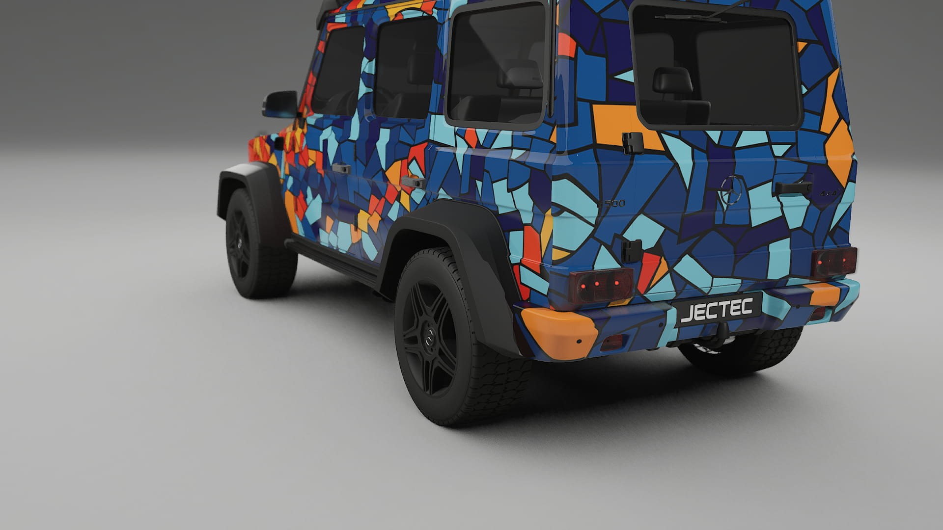 Mercedes G-class 4x4 W463 BARCELONA – Design-Wrap PPF-Kit aus bedruckbarer Polyurethanfolie