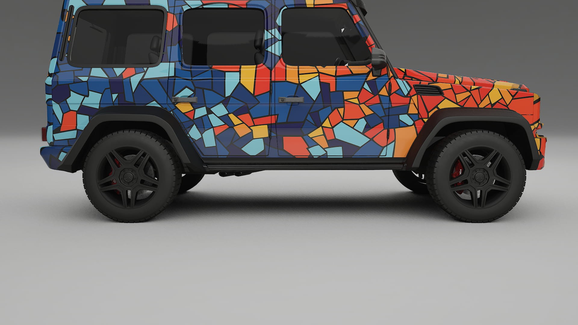 Mercedes G-class 4x4 W463 BARCELONA – Design-Wrap PPF-Kit aus bedruckbarer Polyurethanfolie