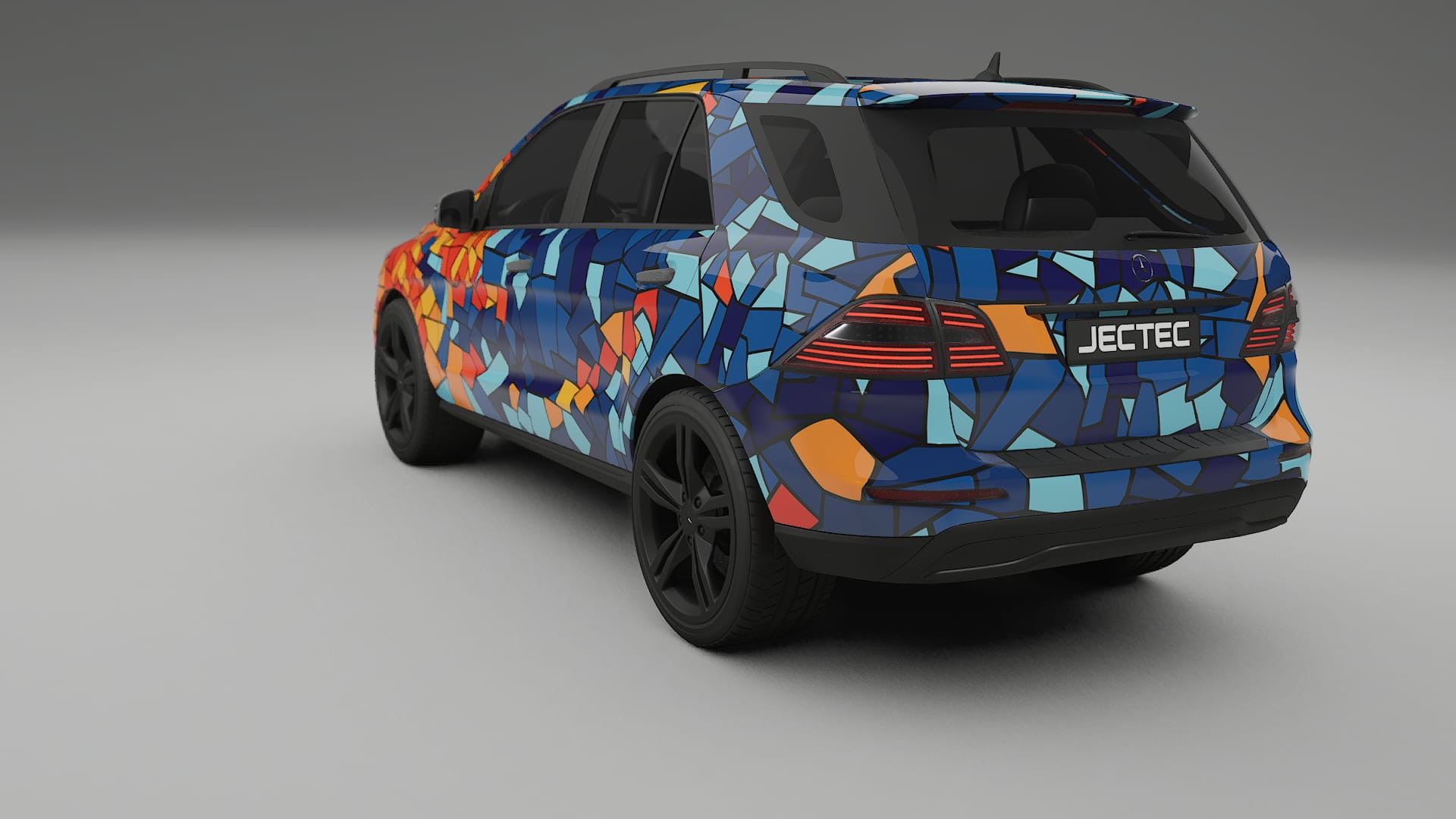 Mercedes M-class W166 BARCELONA – Design-Wrap PPF-Kit aus bedruckbarer Polyurethanfolie