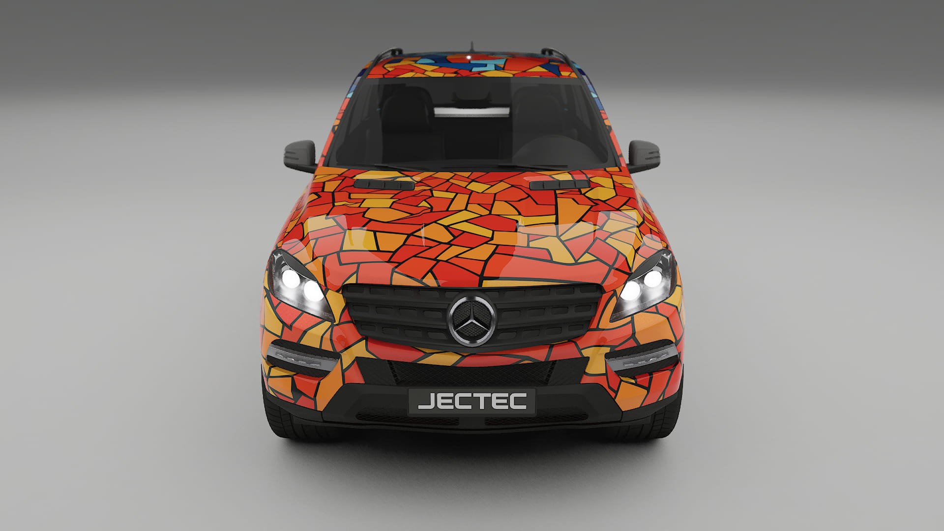 Mercedes M-class W166 BARCELONA – Design-Wrap PPF-Kit aus bedruckbarer Polyurethanfolie