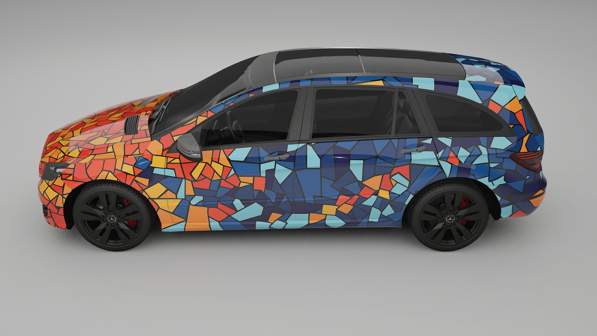 Mercedes R-class W251 facelift LCI BARCELONA – Design-Wrap PPF-Kit aus bedruckbarer Polyurethanfolie