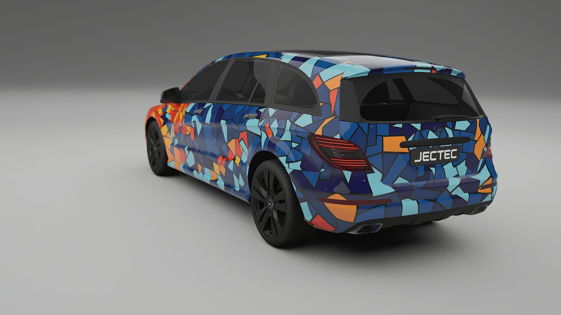 Mercedes R-class W251 facelift LCI BARCELONA – Design-Wrap PPF-Kit aus bedruckbarer Polyurethanfolie