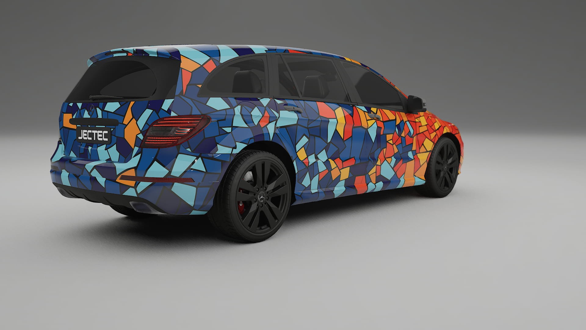 Mercedes R-class W251 facelift LCI BARCELONA – Design-Wrap PPF-Kit aus bedruckbarer Polyurethanfolie