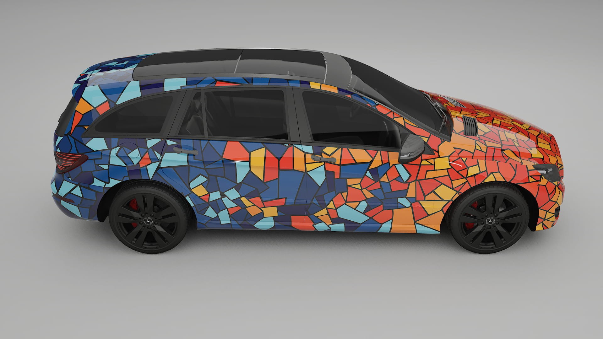 Mercedes R-class W251 facelift LCI BARCELONA – Design-Wrap PPF-Kit aus bedruckbarer Polyurethanfolie