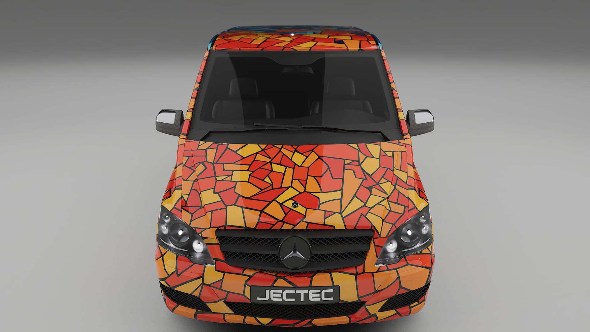 Mercedes Viano Extralong W439 Facelift LCI BARCELONA – Design-Wrap PPF-Kit aus bedruckbarer Polyurethanfolie