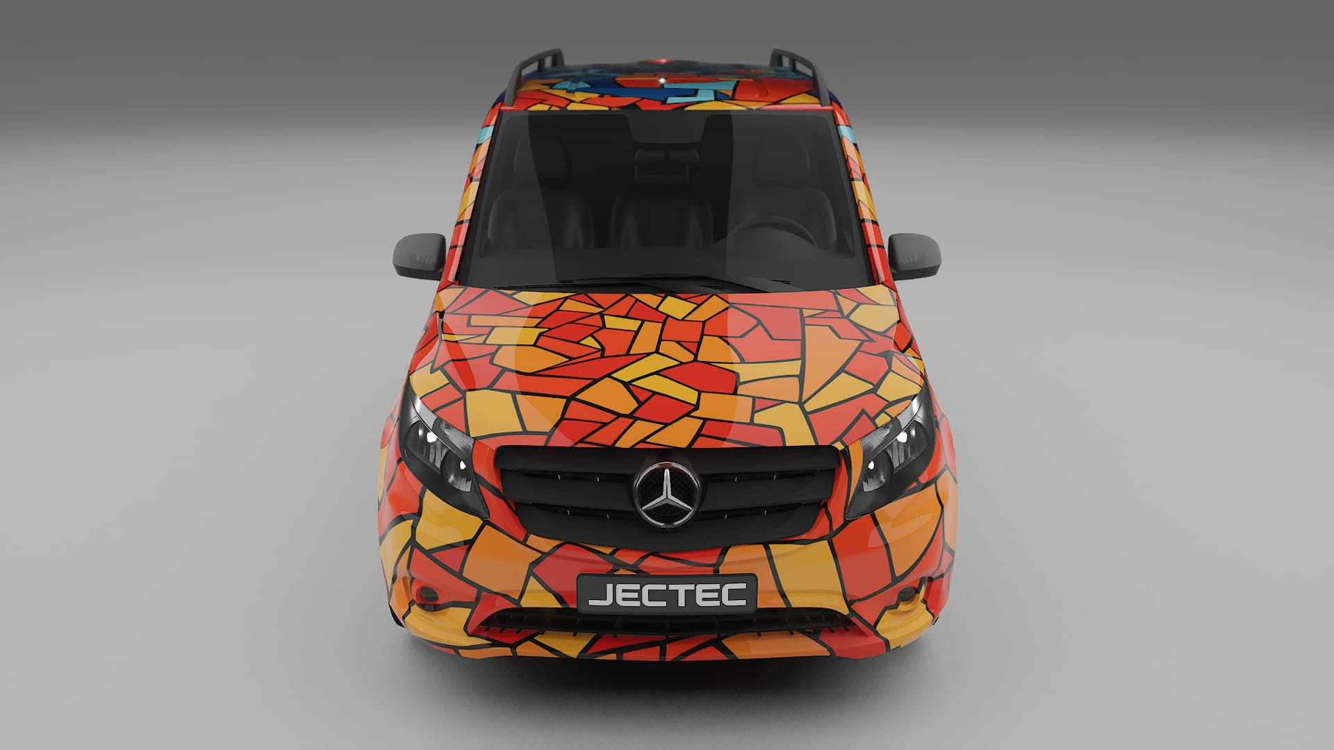 Mercedes Vito Short W447 prefacelift pre-LCI BARCELONA – Design-Wrap PPF-Kit aus bedruckbarer Polyurethanfolie