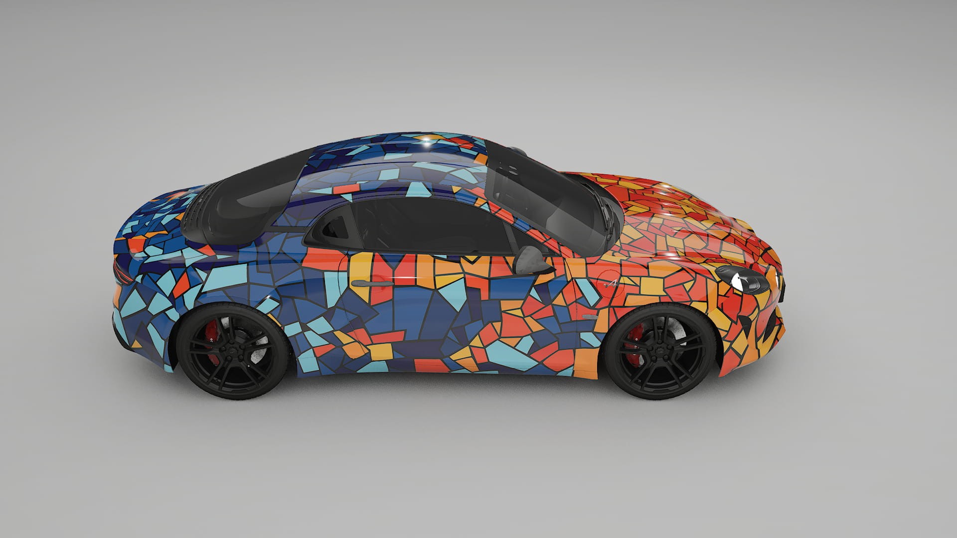 Renault Alpine A110 BARCELONA – Design-Wrap PPF-Kit aus bedruckbarer Polyurethanfolie