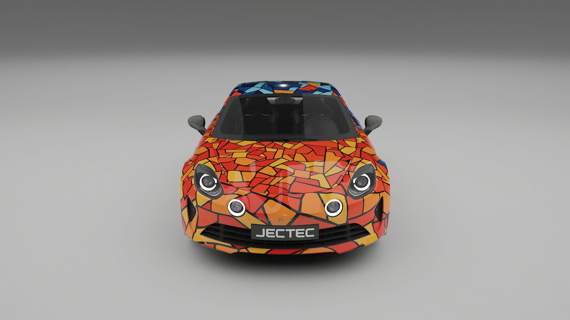 Renault Alpine A110 BARCELONA – Design-Wrap PPF-Kit aus bedruckbarer Polyurethanfolie
