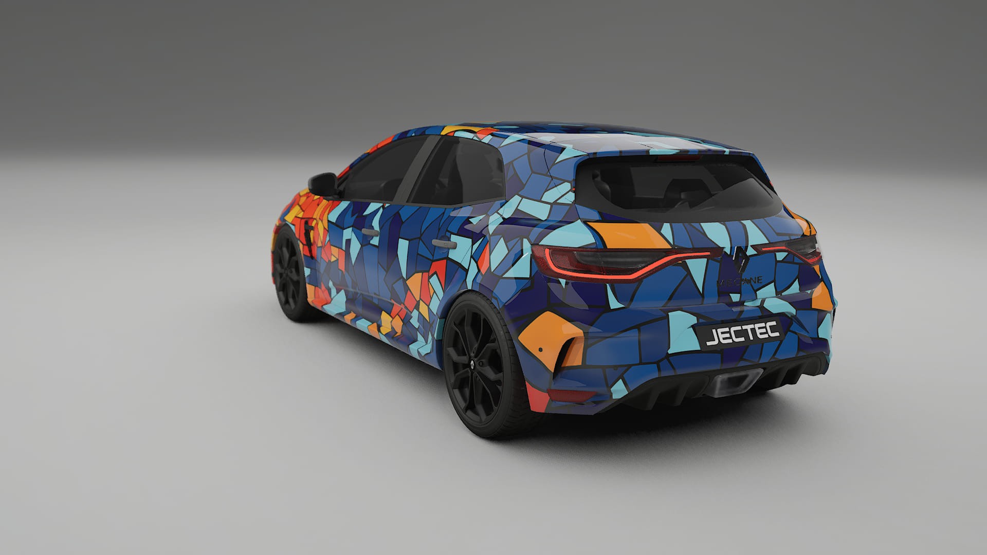 Renault Megane RS IV BARCELONA – Design-Wrap PPF-Kit aus bedruckbarer Polyurethanfolie