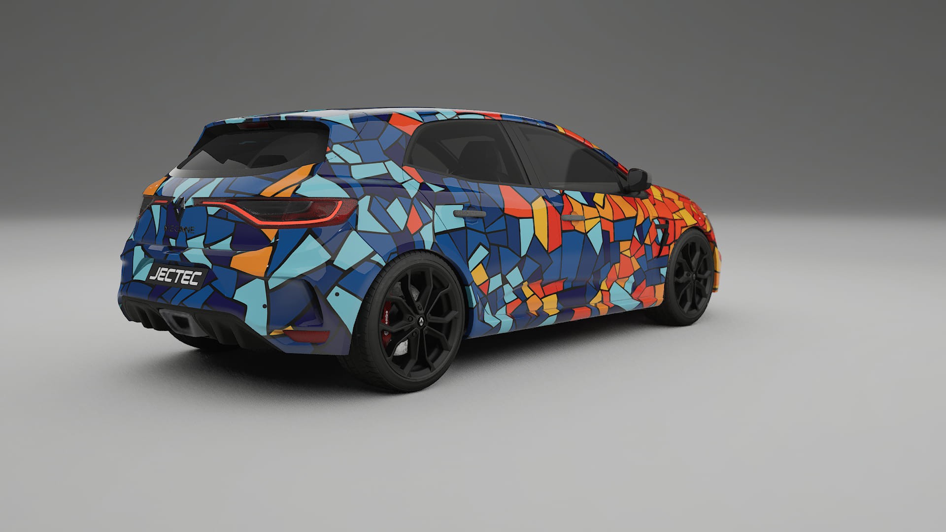 Renault Megane RS IV BARCELONA – Design-Wrap PPF-Kit aus bedruckbarer Polyurethanfolie