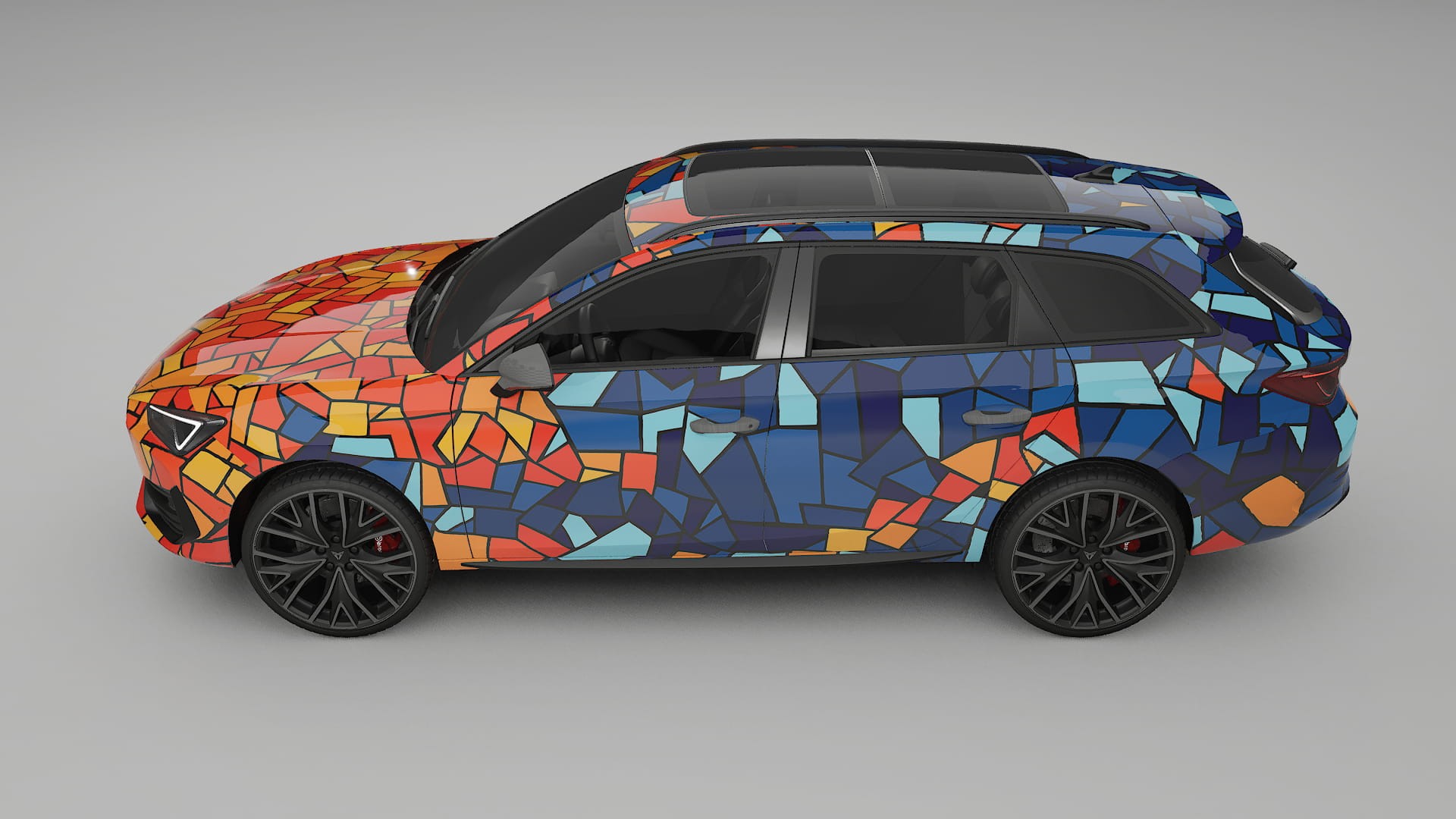 Seat Leon Cupra KL BARCELONA – Design-Wrap PPF-Kit aus bedruckbarer Polyurethanfolie