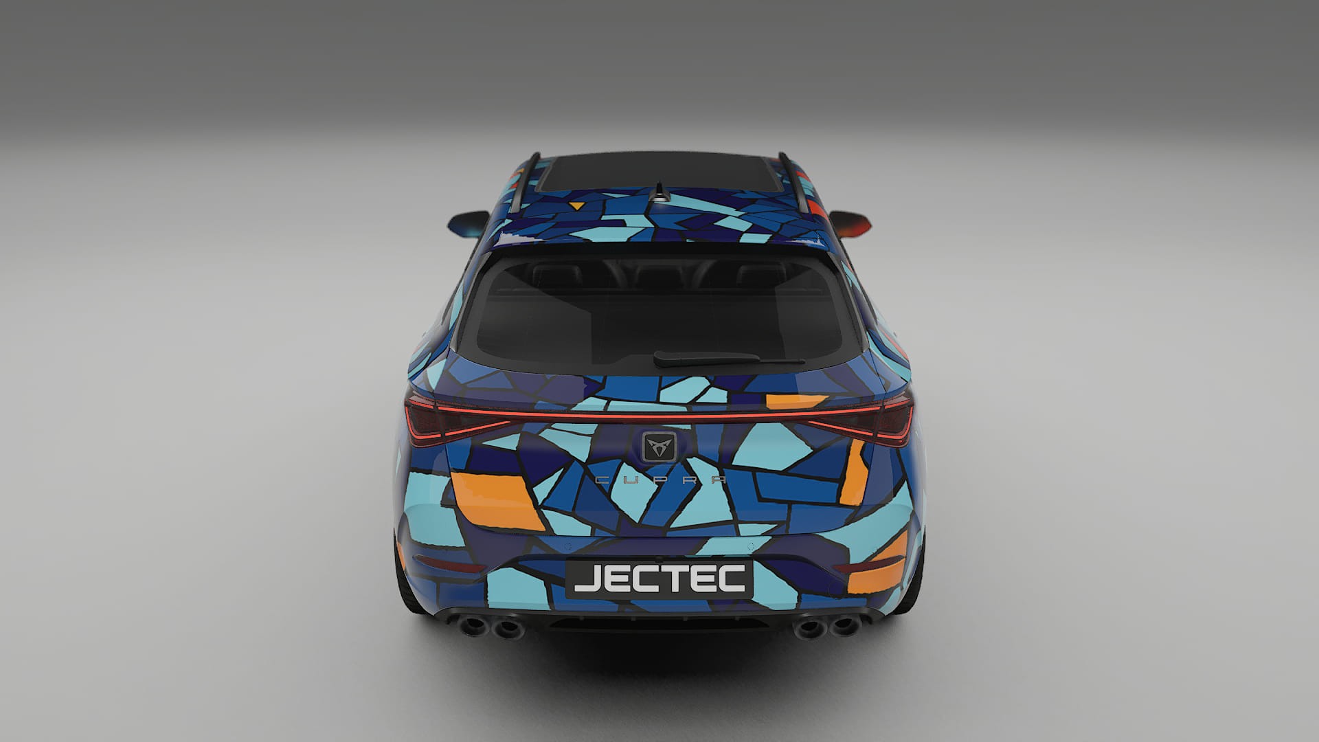 Seat Leon Cupra KL BARCELONA – Design-Wrap PPF-Kit aus bedruckbarer Polyurethanfolie