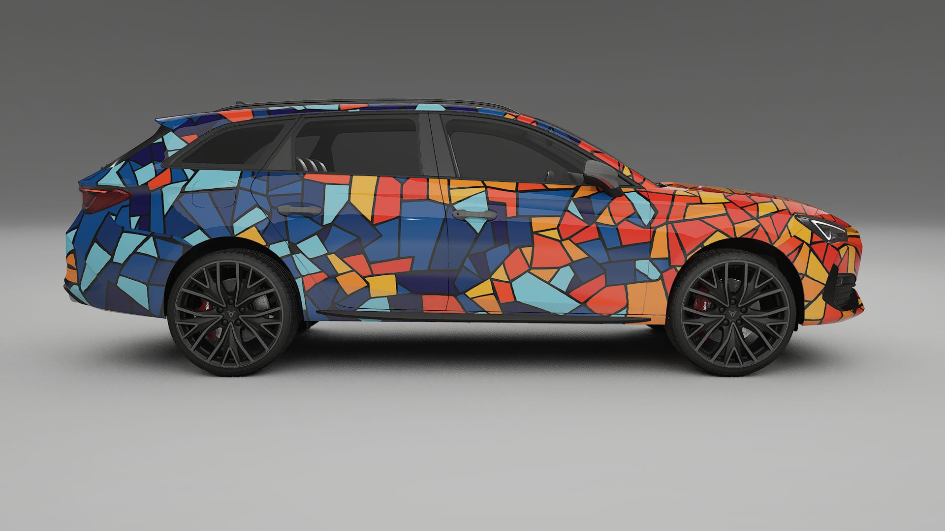 Seat Leon Cupra KL BARCELONA – Design-Wrap PPF-Kit aus bedruckbarer Polyurethanfolie