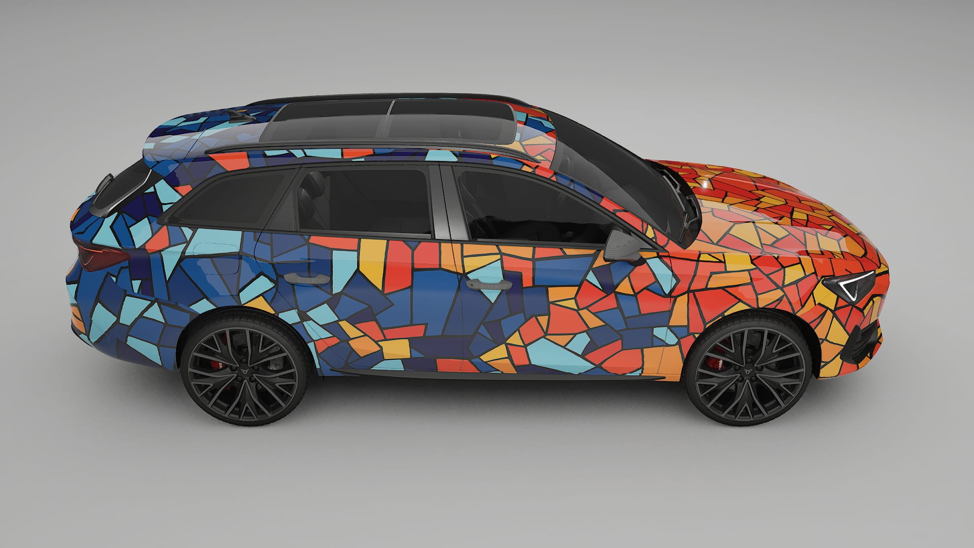Seat Leon Cupra KL BARCELONA – Design-Wrap PPF-Kit aus bedruckbarer Polyurethanfolie