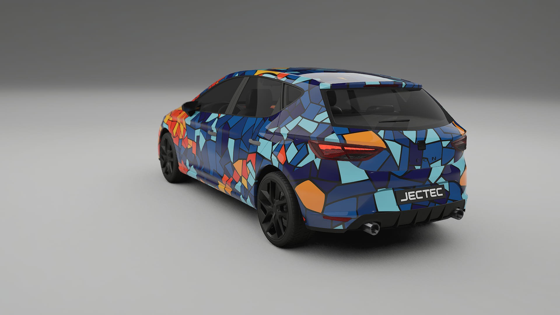 Seat Leon FR 5F BARCELONA – Design-Wrap PPF-Kit aus bedruckbarer Polyurethanfolie