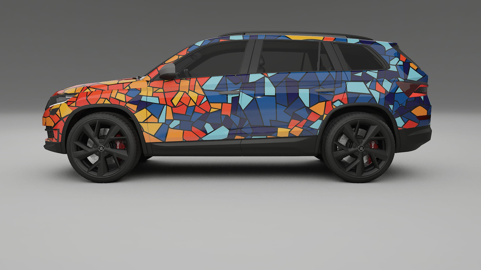 Škoda Kodiaq NS7 BARCELONA – Design-Wrap PPF-Kit aus bedruckbarer Polyurethanfolie