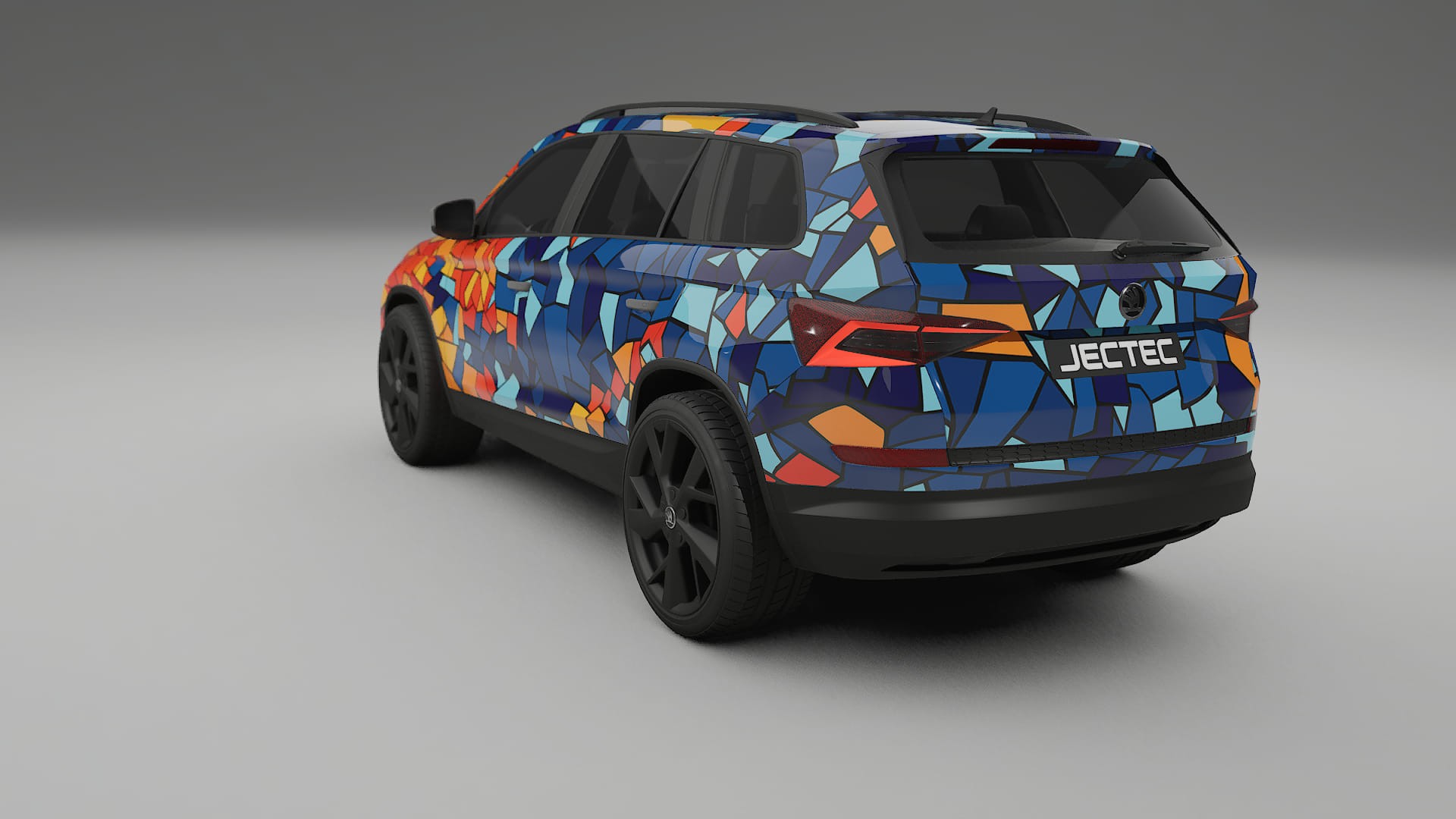 Škoda Kodiaq NS7 BARCELONA – Design-Wrap PPF-Kit aus bedruckbarer Polyurethanfolie