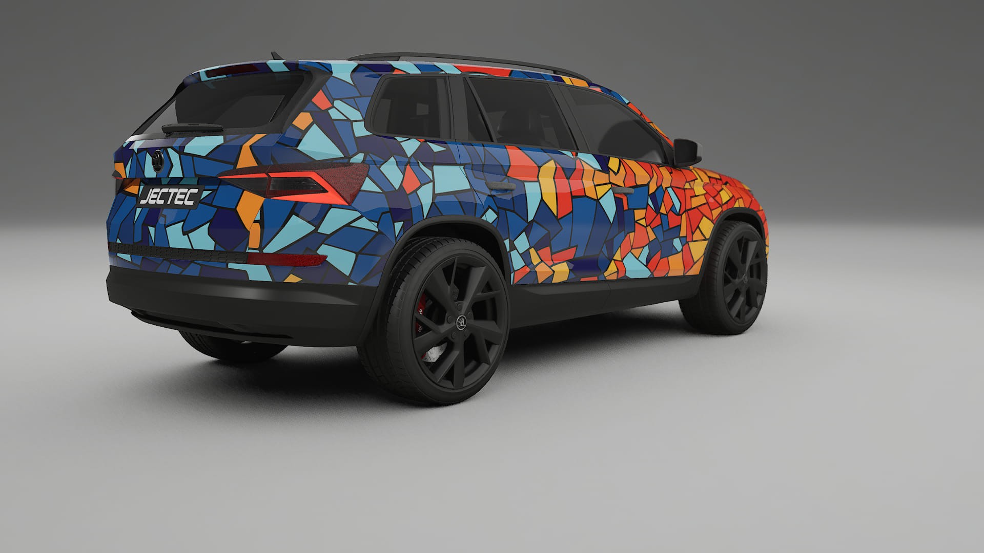 Škoda Kodiaq NS7 BARCELONA – Design-Wrap PPF-Kit aus bedruckbarer Polyurethanfolie