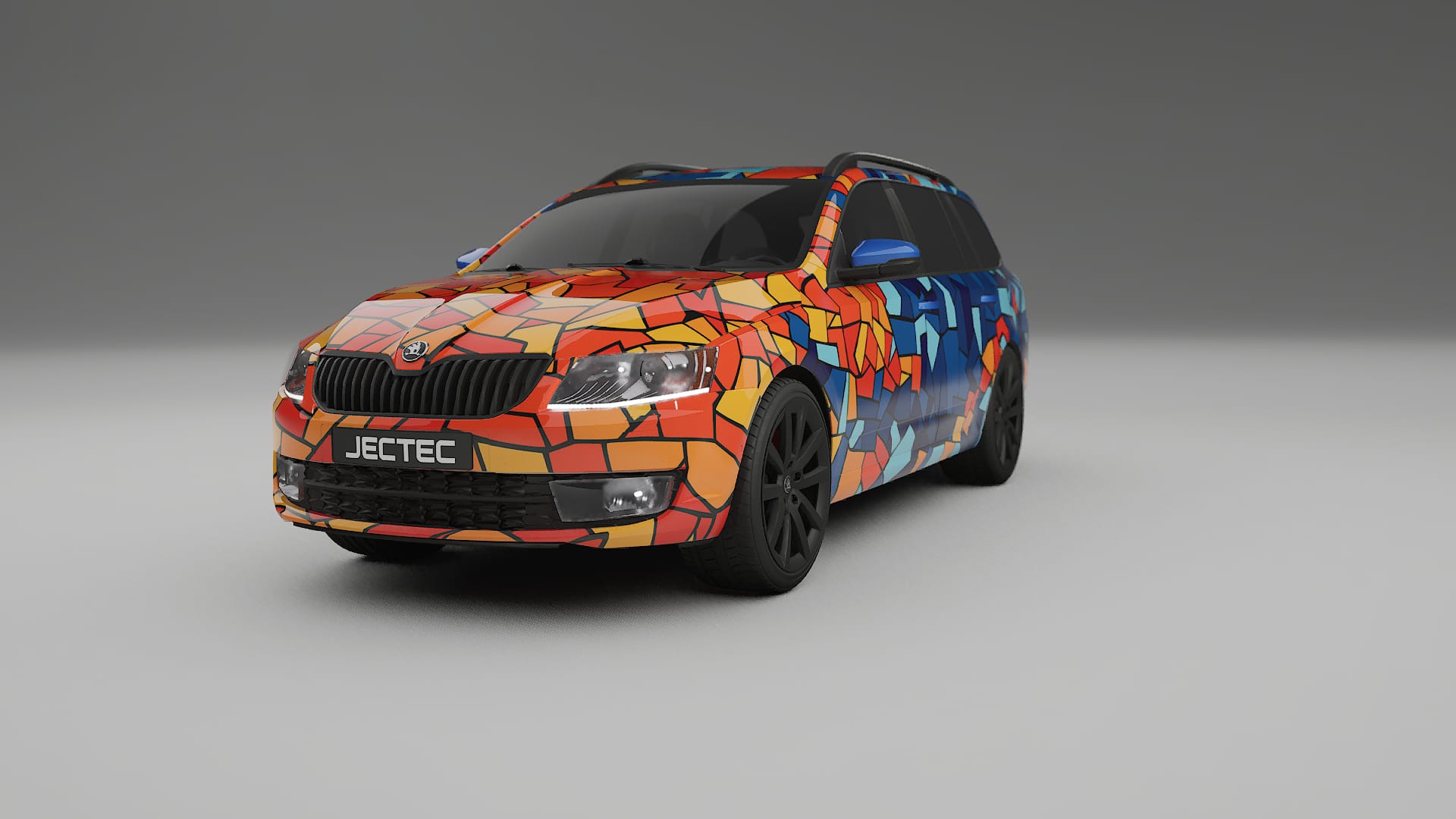 Škoda Octavia combi 5E BARCELONA – Design-Wrap PPF-Kit aus bedruckbarer Polyurethanfolie