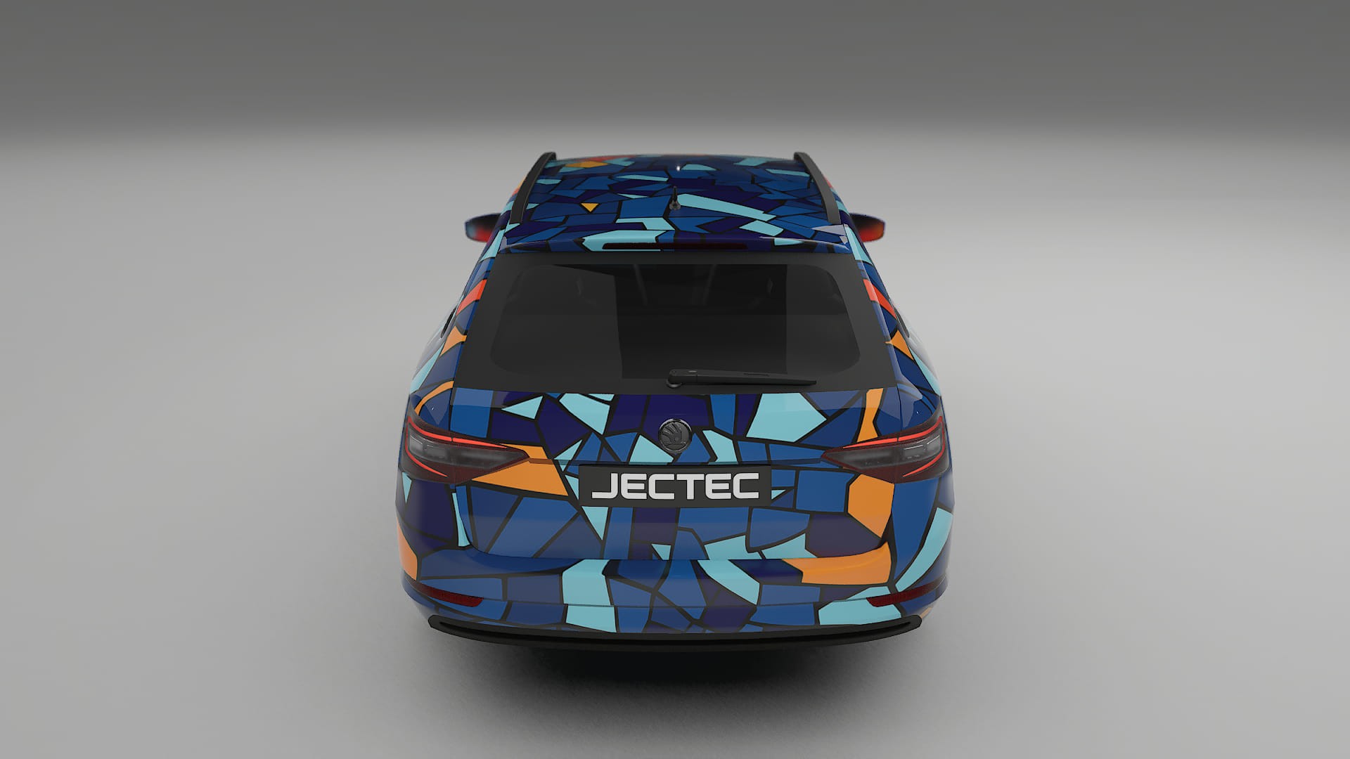 Škoda Superb B8 BARCELONA – Design-Wrap PPF-Kit aus bedruckbarer Polyurethanfolie