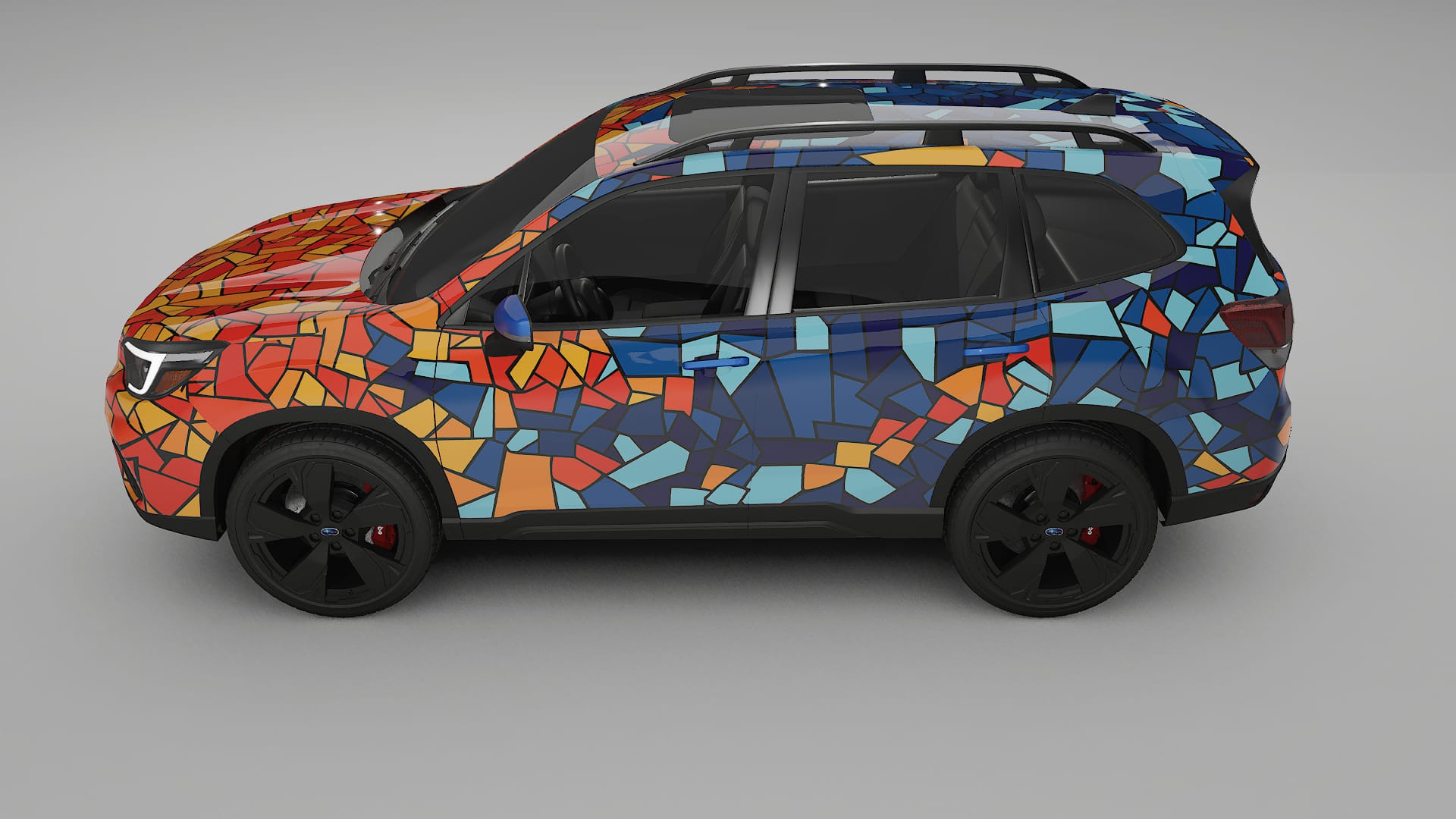 Subaru Forester V SK facelift LCI BARCELONA – Design-Wrap PPF-Kit aus bedruckbarer Polyurethanfolie