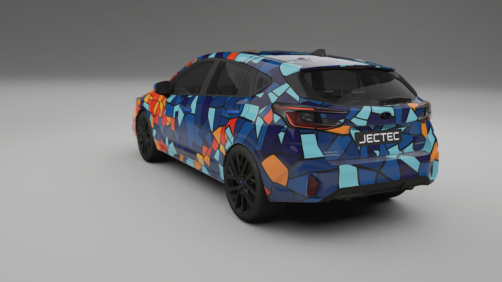 Subaru Impreza GU BARCELONA – Design-Wrap PPF-Kit aus bedruckbarer Polyurethanfolie