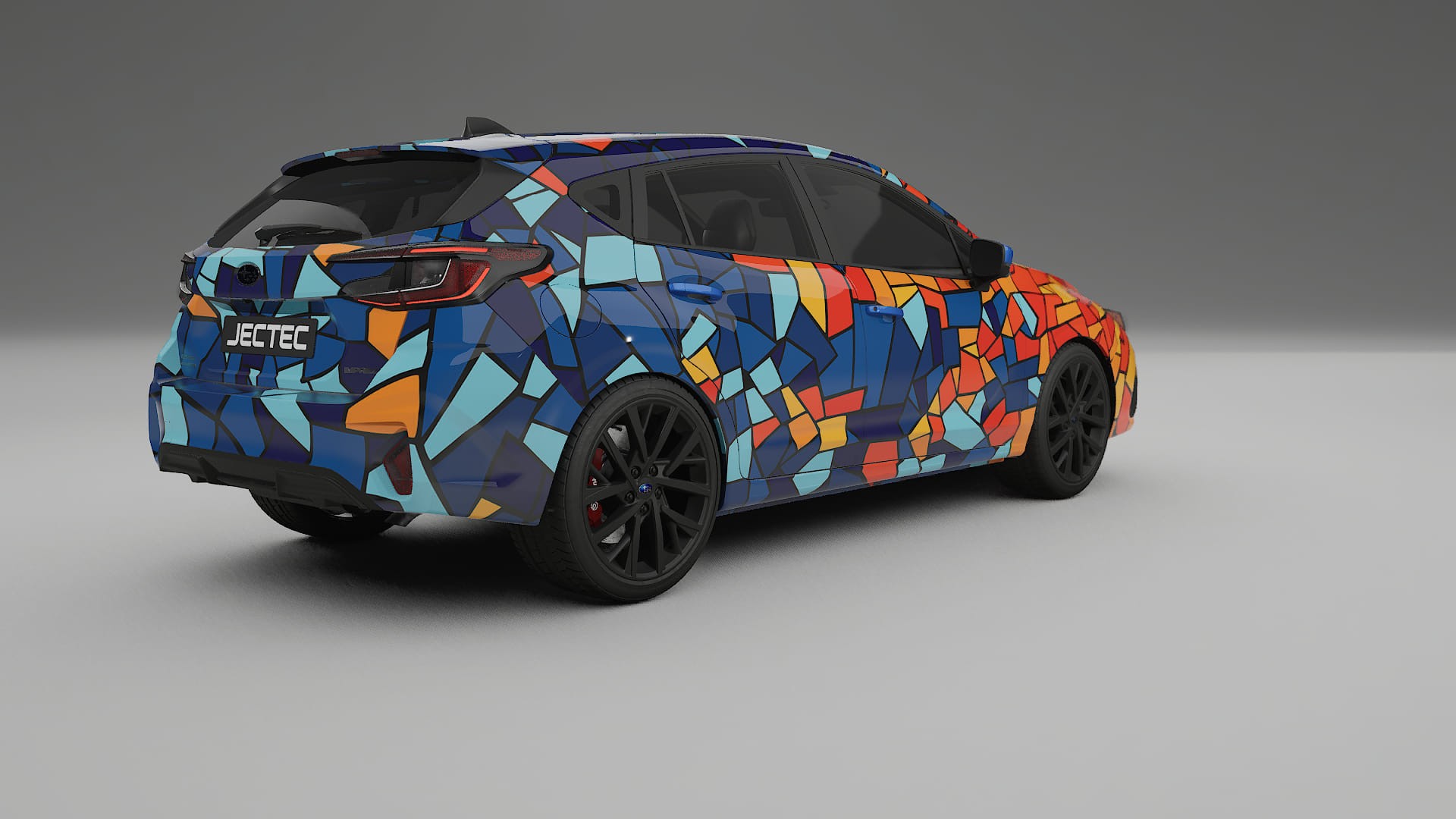 Subaru Impreza GU BARCELONA – Design-Wrap PPF-Kit aus bedruckbarer Polyurethanfolie