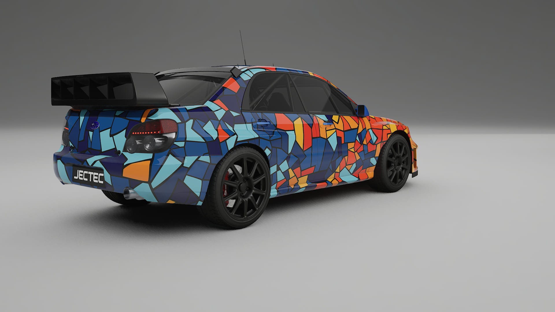 Subaru Impreza WRC GD BARCELONA – Design-Wrap PPF-Kit aus bedruckbarer Polyurethanfolie