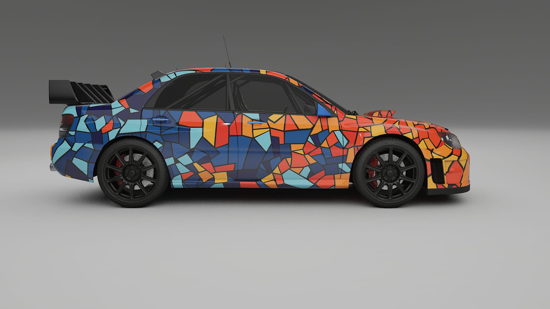 Subaru Impreza WRC GD BARCELONA – Design-Wrap PPF-Kit aus bedruckbarer Polyurethanfolie