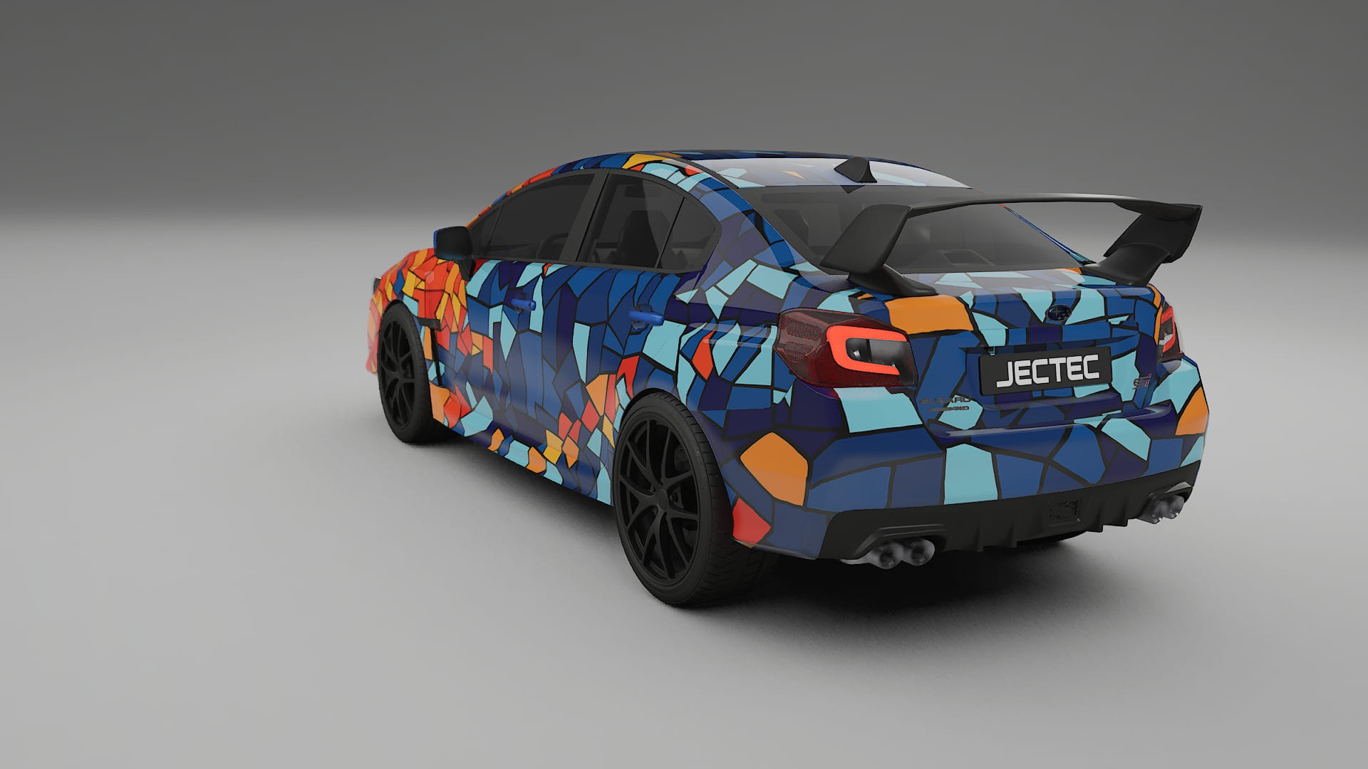Subaru Impreza WRX Sti VA prefacelift pre-LCI BARCELONA – Design-Wrap PPF-Kit aus bedruckbarer Polyurethanfolie