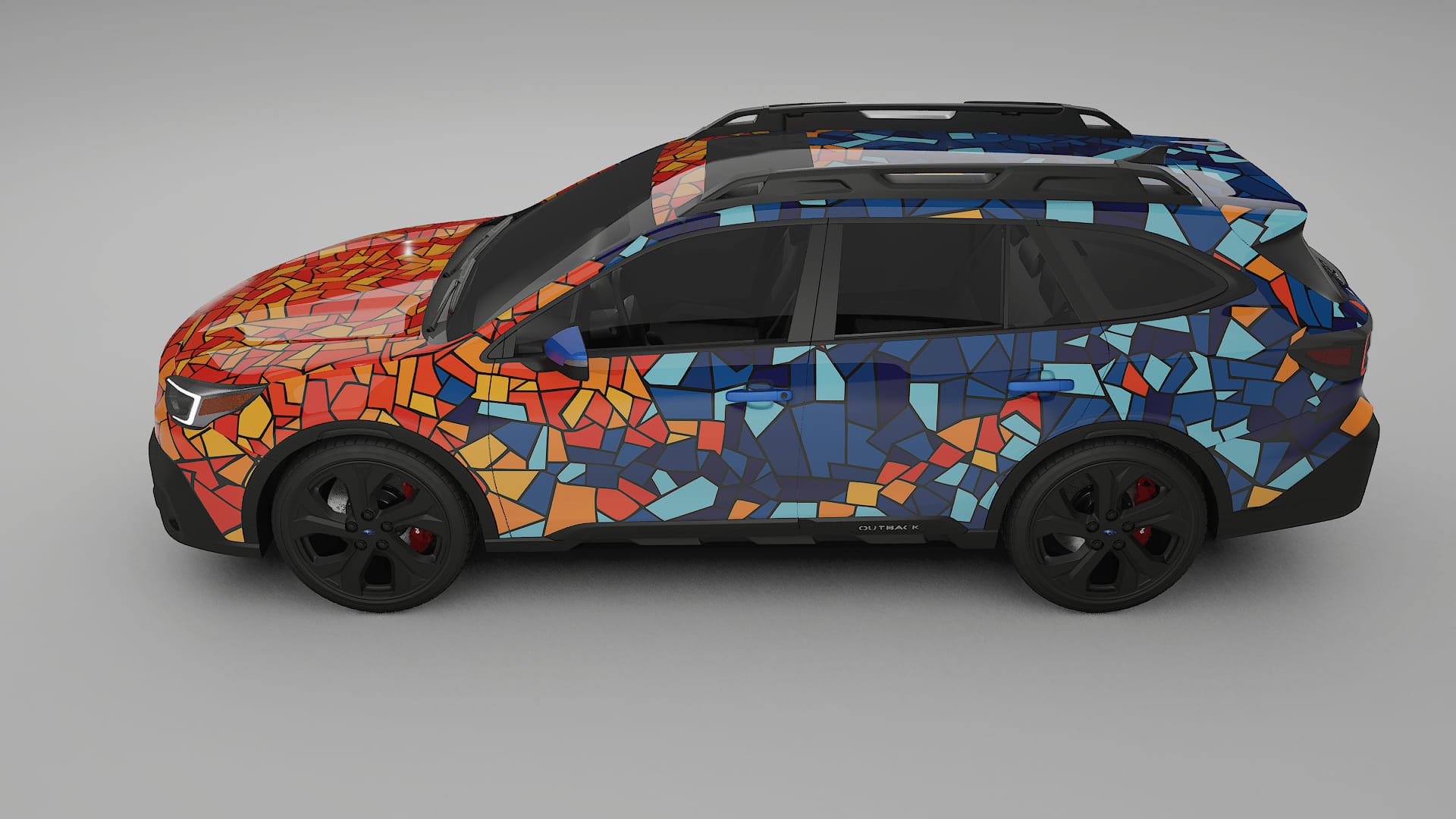 Subaru Outback VI BS facelift LCI BARCELONA – Design-Wrap PPF-Kit aus bedruckbarer Polyurethanfolie