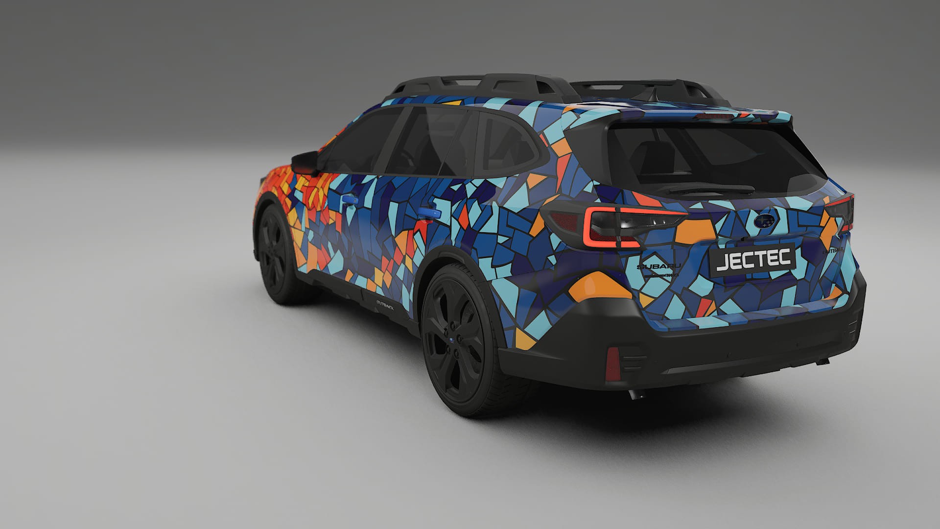 Subaru Outback VI BS facelift LCI BARCELONA – Design-Wrap PPF-Kit aus bedruckbarer Polyurethanfolie