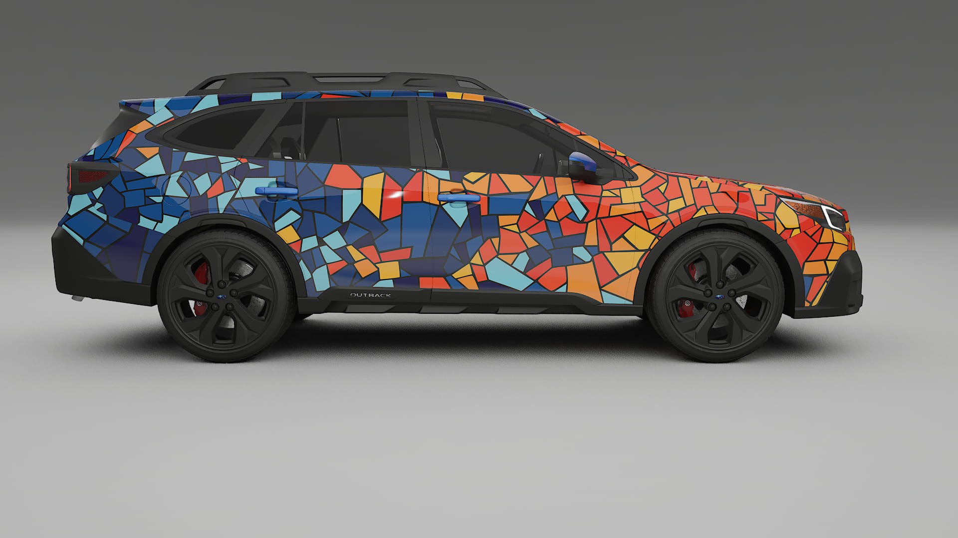 Subaru Outback VI BS facelift LCI BARCELONA – Design-Wrap PPF-Kit aus bedruckbarer Polyurethanfolie