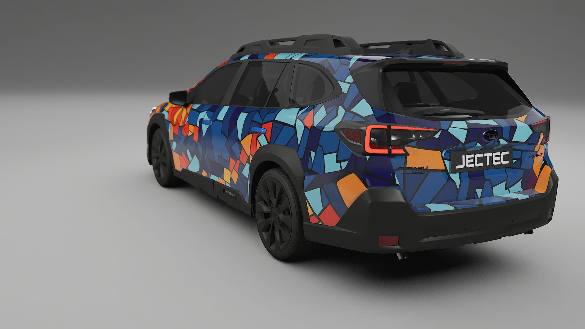 Subaru Outback VI BS prefacelift pre-LCI BARCELONA – Design-Wrap PPF-Kit aus bedruckbarer Polyurethanfolie