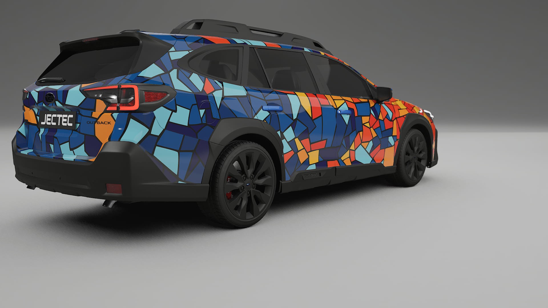 Subaru Outback VI BS prefacelift pre-LCI BARCELONA – Design-Wrap PPF-Kit aus bedruckbarer Polyurethanfolie