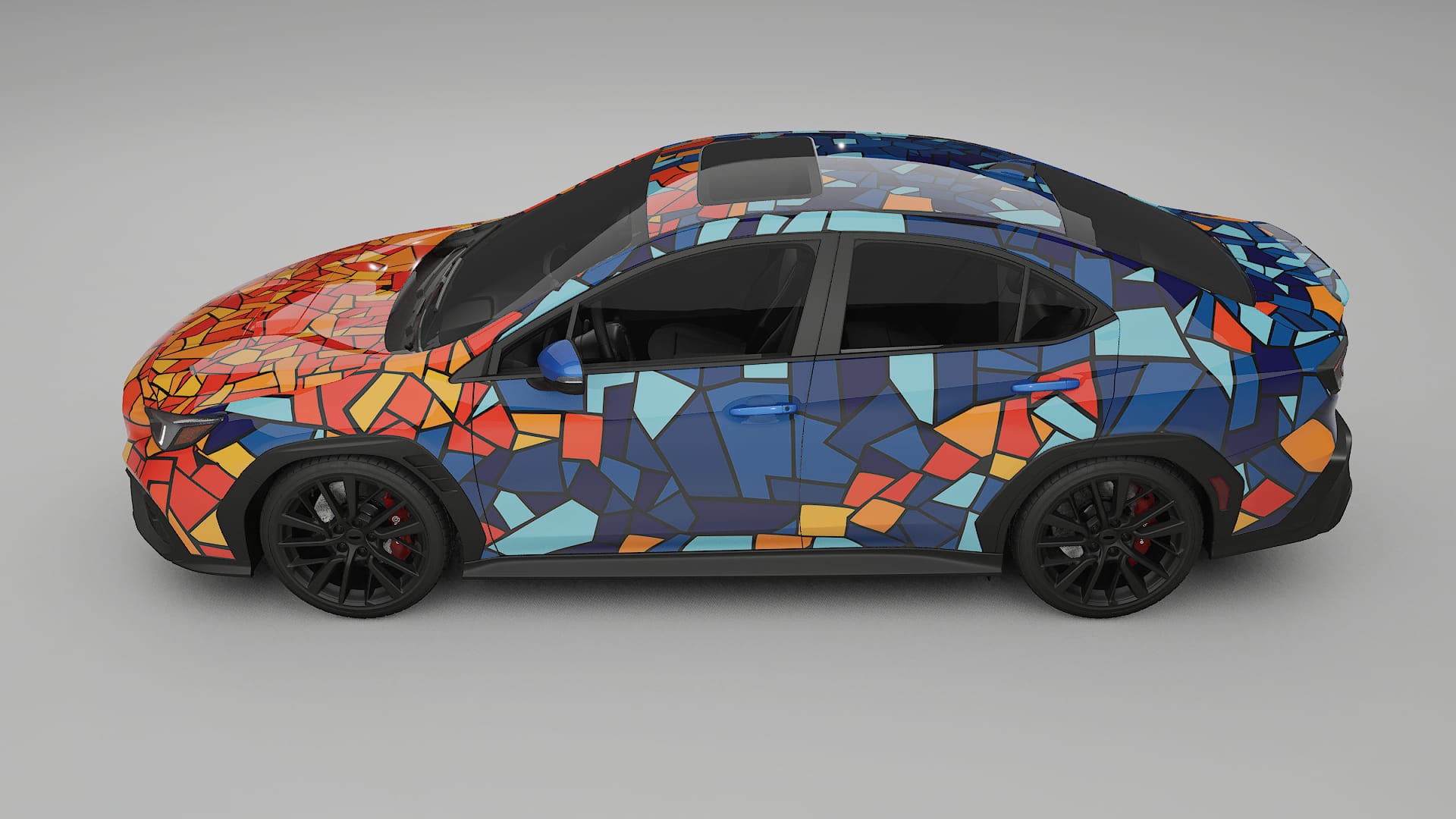 Subaru WRX VB BARCELONA – Design-Wrap PPF-Kit aus bedruckbarer Polyurethanfolie