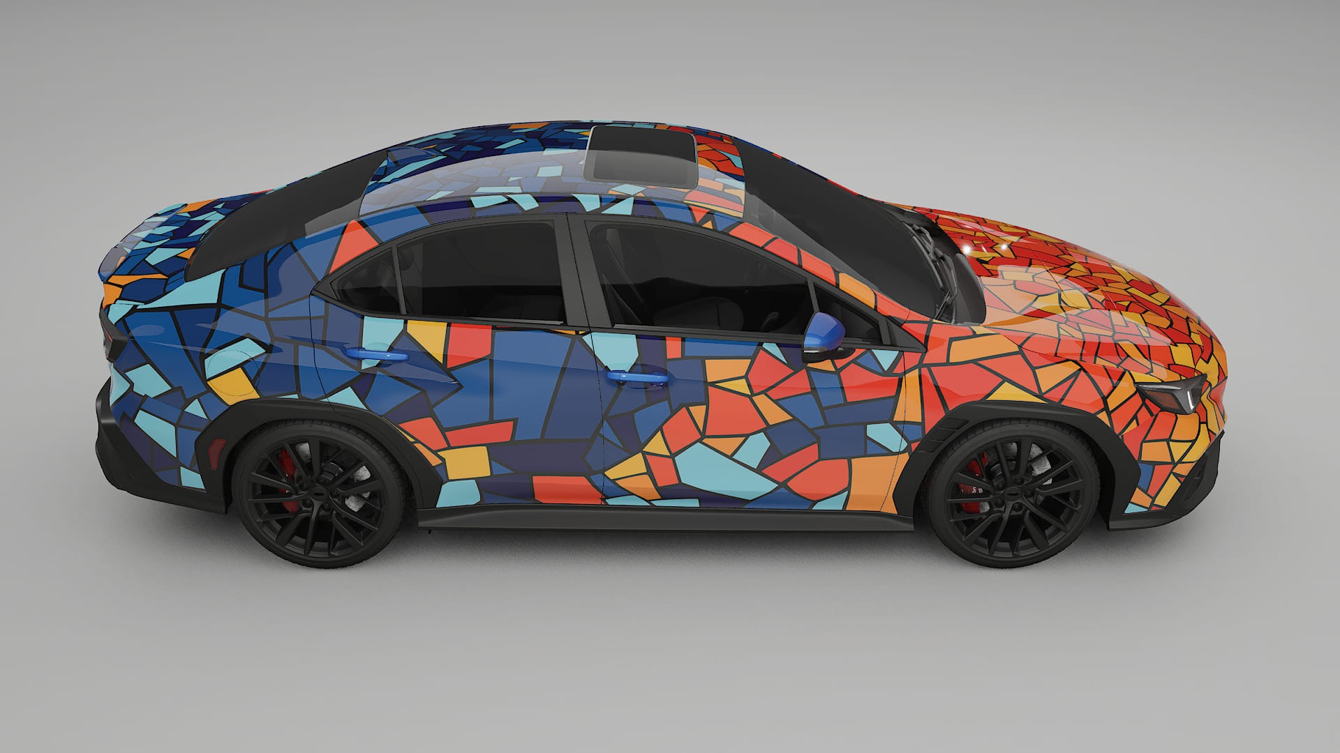 Subaru WRX VB BARCELONA – Design-Wrap PPF-Kit aus bedruckbarer Polyurethanfolie