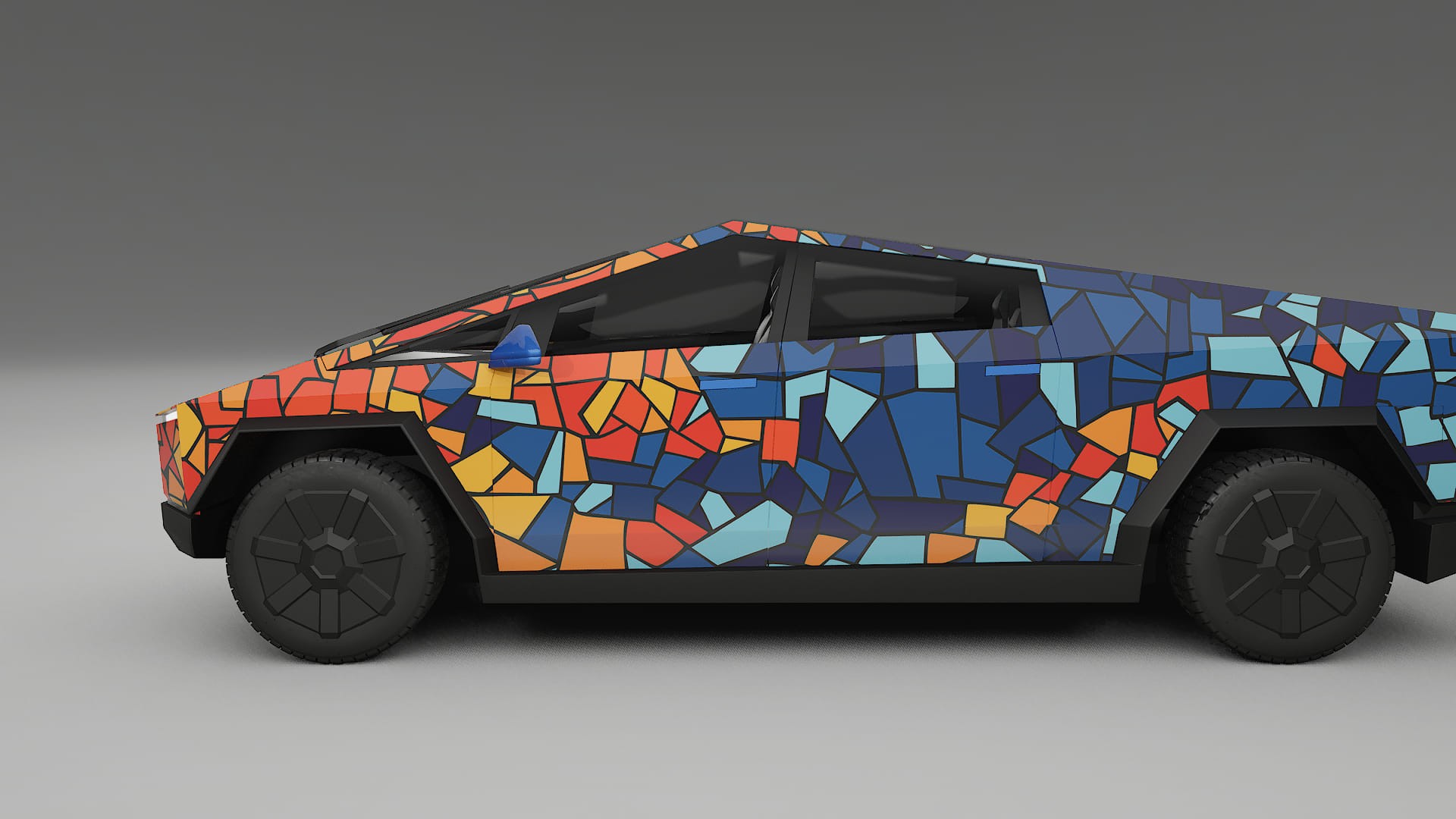Tesla Cybertruck BARCELONA – Design-Wrap PPF-Kit aus bedruckbarer Polyurethanfolie