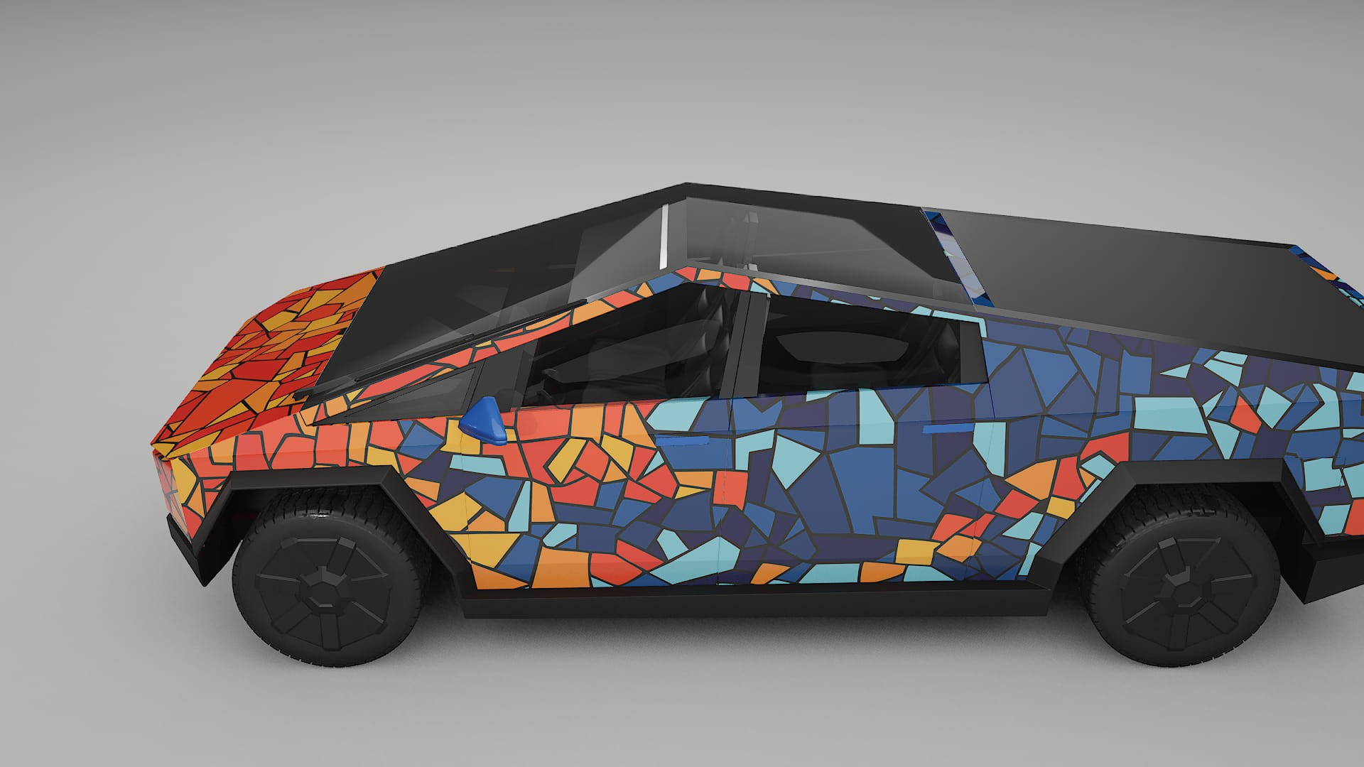 Tesla Cybertruck BARCELONA – Design-Wrap PPF-Kit aus bedruckbarer Polyurethanfolie
