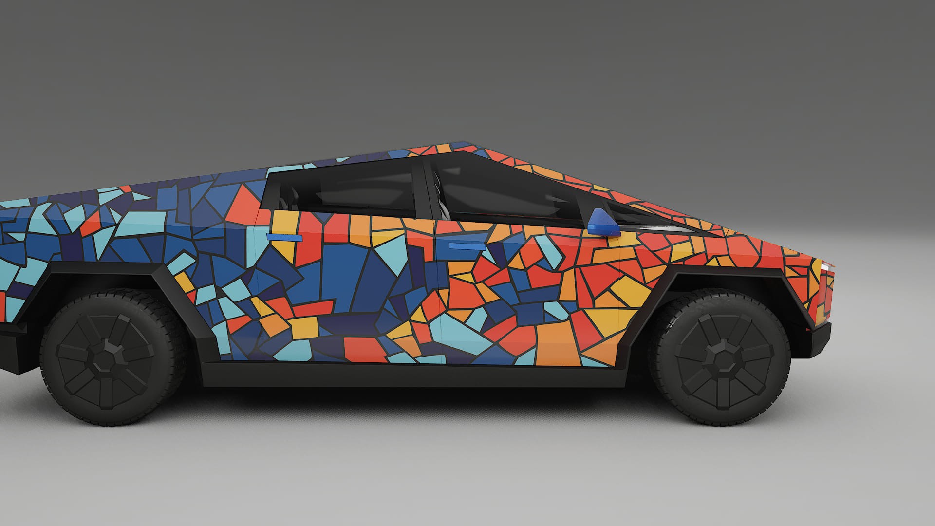 Tesla Cybertruck BARCELONA – Design-Wrap PPF-Kit aus bedruckbarer Polyurethanfolie