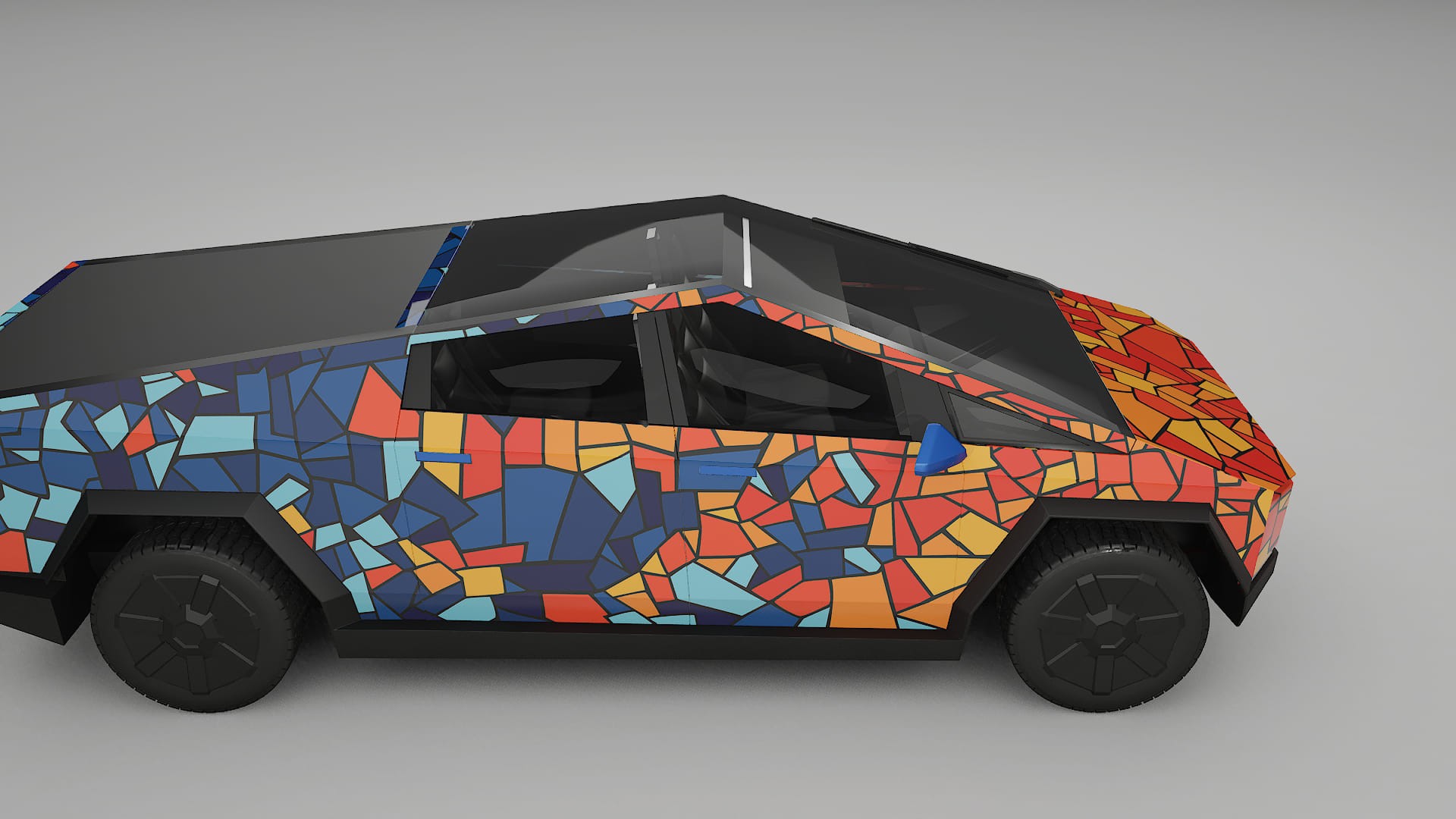 Tesla Cybertruck BARCELONA – Design-Wrap PPF-Kit aus bedruckbarer Polyurethanfolie