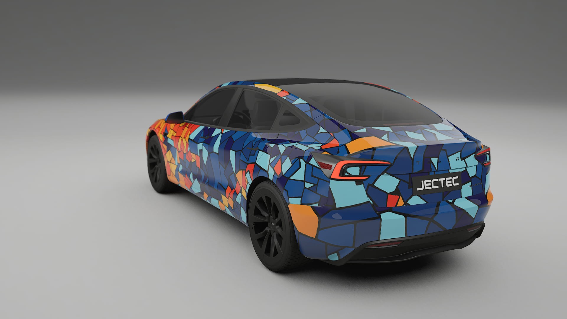 Tesla Model 3 Highland BARCELONA – Design-Wrap PPF-Kit aus bedruckbarer Polyurethanfolie
