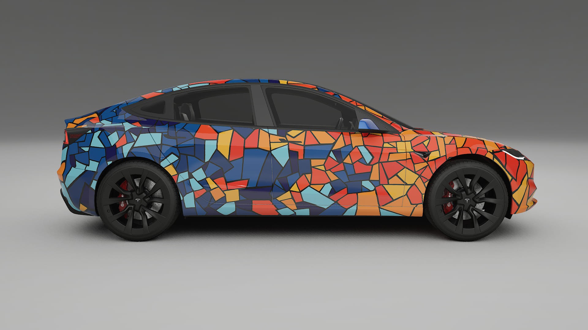 Tesla Model 3 Highland BARCELONA – Design-Wrap PPF-Kit aus bedruckbarer Polyurethanfolie