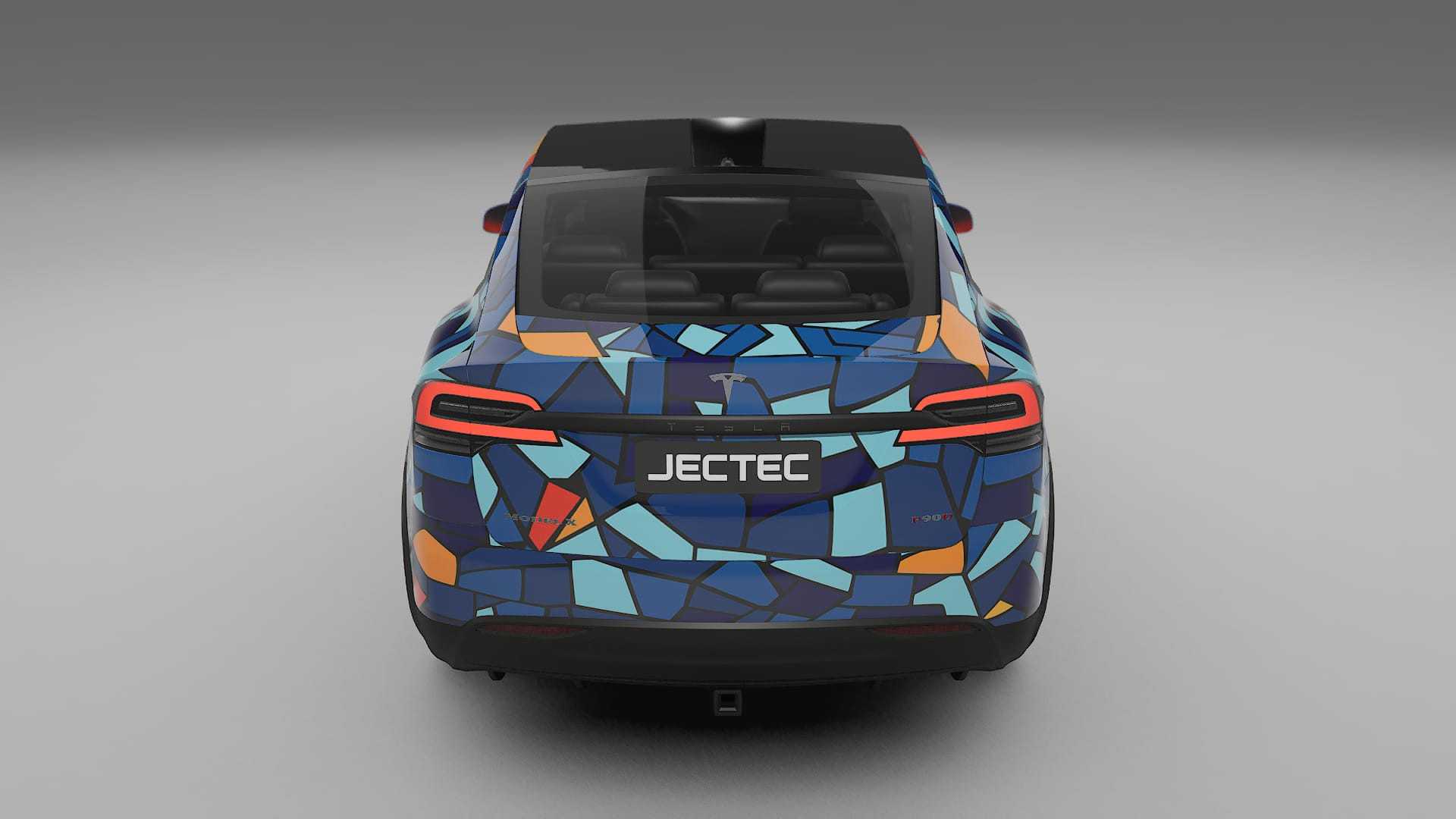 Tesla Model X BARCELONA – Design-Wrap PPF-Kit aus bedruckbarer Polyurethanfolie